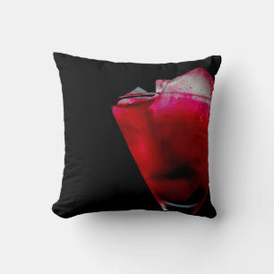 Refreshing Red and Pink Cocktail Cushion