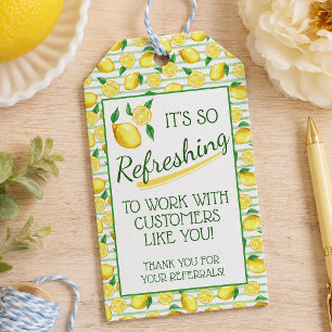 Refreshing Summer Lemon Pop By Gift Tags