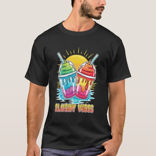 Refreshing Summer Shirt Summer Vibes Slushy Lover' (Front)