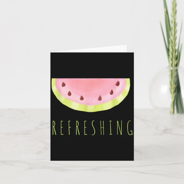 Refreshing Watermelon Card (Front)