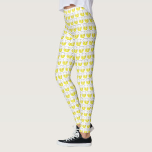 Refreshing Yellow Lemonade Lemon Ade Pitcher Drink Leggings