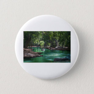 Refreshingly Absorbing Jungles of Amazon River 6 Cm Round Badge