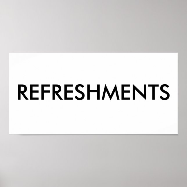 REFRESHMENTS POSTER (Front)