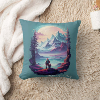 Refrigerate the Mountains Out of the World Cushion