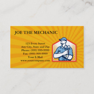 Refrigeration Air Conditioning Mechanic Front Business Card