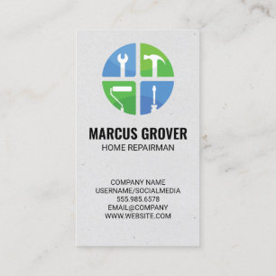 Refrigerator   Appliance Repair Services Logo  Business Card
