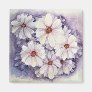 Refrigerator Magnet Lavender African Daisies