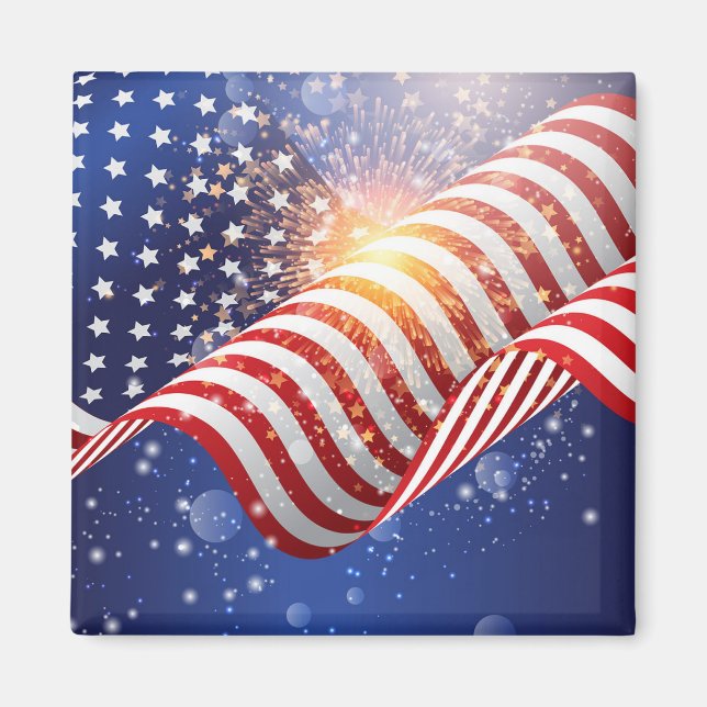 Refrigerator Magnet-Patriotic Magnet (Front)