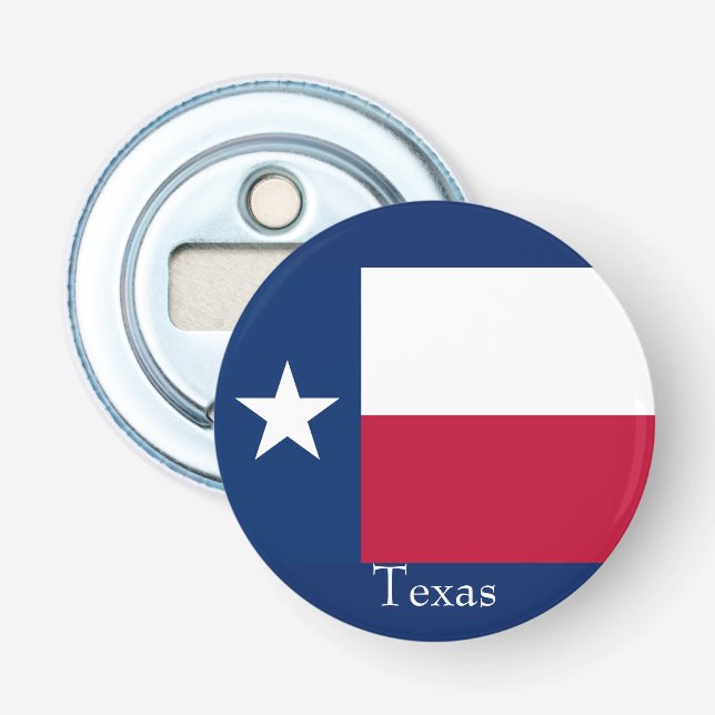 Refrigerator Magnet Texas Bottle Opener (Front)