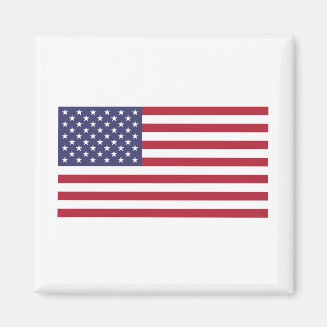 Refrigerator Magnet with American Flag (Front)