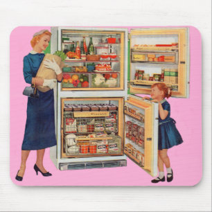 refrigerator of plenty mouse mat
