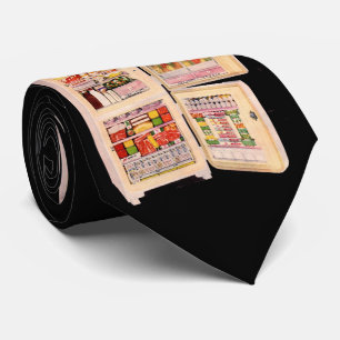 refrigerator of plenty print tie