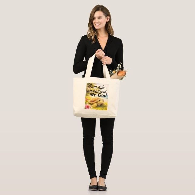 Refuge in Grace Large Tote Bag (Front (Model))