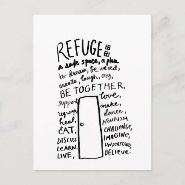 Refuge / Refugee Postcard (Front)