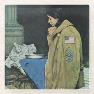 Refugee Thanksgiving Glass Coaster