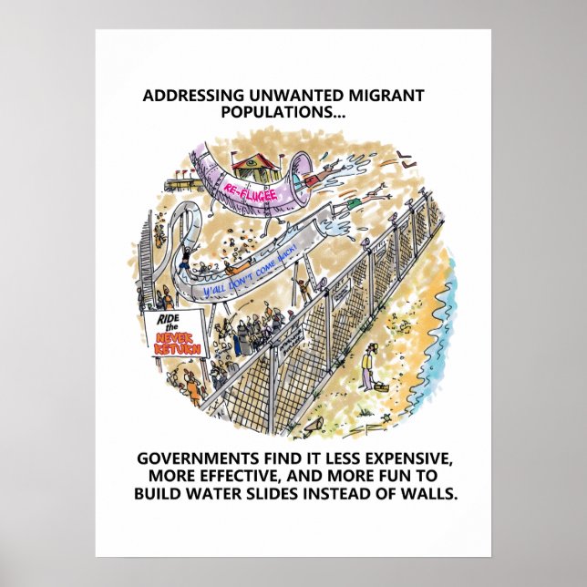Refugee Water Slides gloss poster (Front)