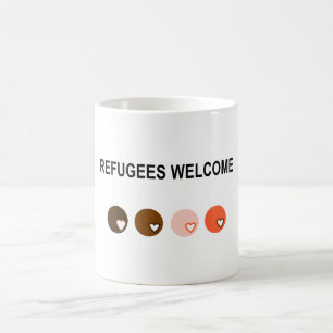 Refugees welcome coffee mug
