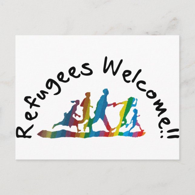 Refugees Welcome Postcard (Front)
