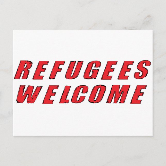Refugees Welcome Postcard (Front)