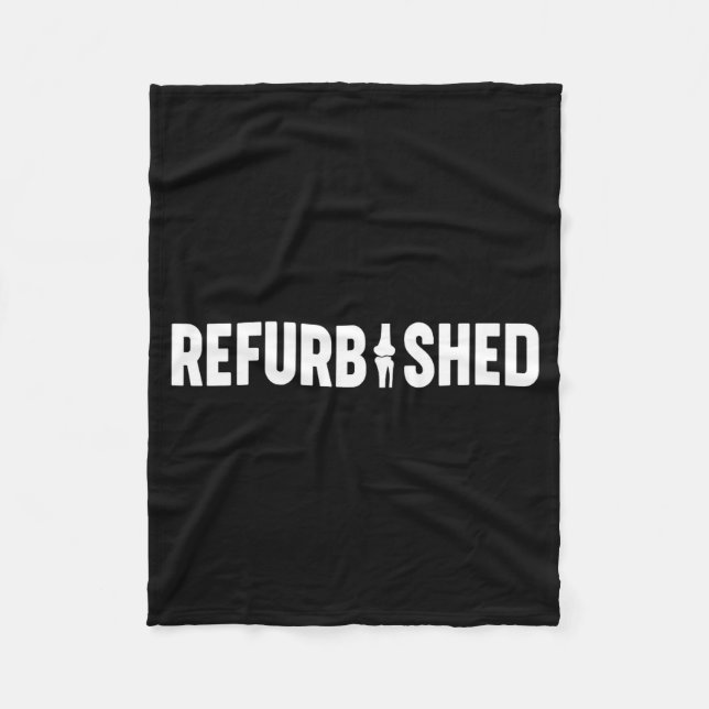 Refurbished New Knee Replacement Funny Knee Surger Fleece Blanket (Front)