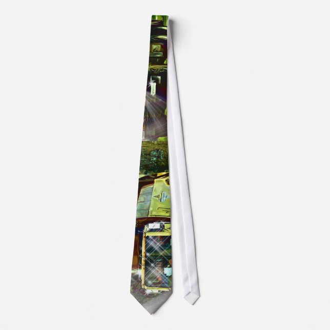 REFUSE LORRY GARBAGE TRUCK DRIVERS Fashion Tie (Front)