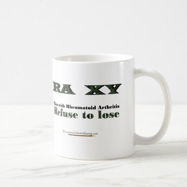 Refuse to Lose rheumatoid arthritis mug (Right)