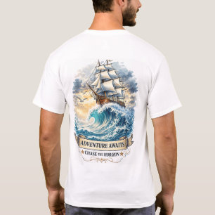 Refuse To Sink Anchor Nautical Graphic Basic  T-Shirt
