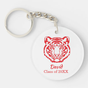Reg Tiger Mascot Graduation Gift Key Ring