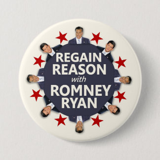 Regain Reason with Romney Ryan 7.5 Cm Round Badge