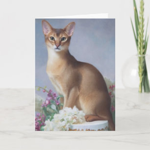 Regal Abyssinian – Painterly Cat Card