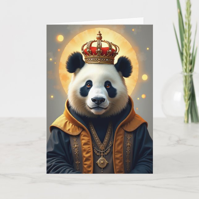 Regal Bear Birthday Card (Front)