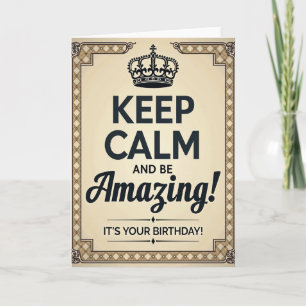 Regal Birthday Crown Card