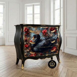 Regal Black Swan Furniture Decoupage Tissue Paper