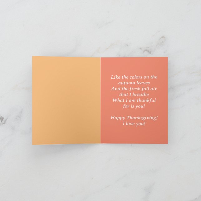 Regal Black Woman | Happy Thanksgiving Card (Inside)