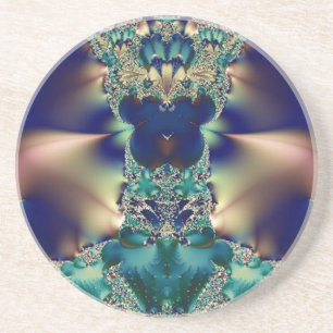 Regal Blue and Gold Coaster