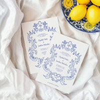 Regal Blue | Vintage Baroque Frame Wedding