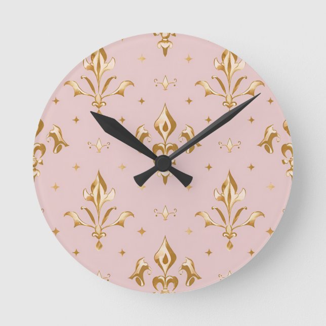 Regal Blush Wall Clock (Front)