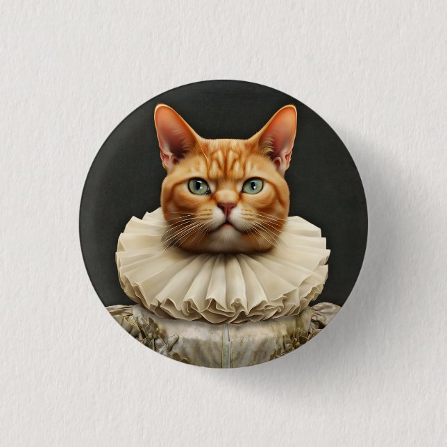 Regal Cat 3 Cm Round Badge (Front)