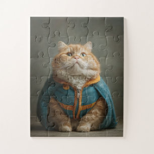 Regal Cat in Blue Cloak – Puzzle