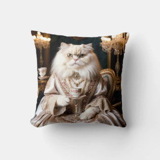 Regal Cat in Gown Cushion