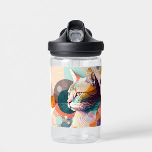 Regal Cat in Prism Colours Thermal Tumbler Water Bottle