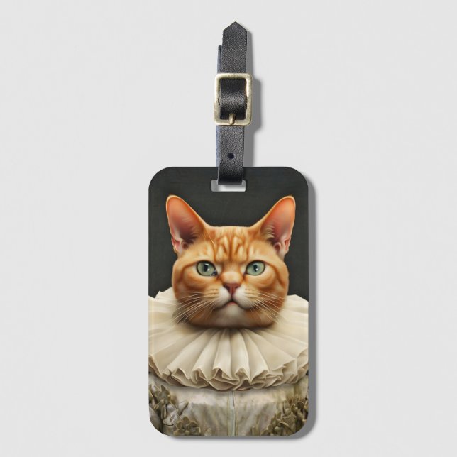 Regal Cat Luggage Tag (Front Vertical)