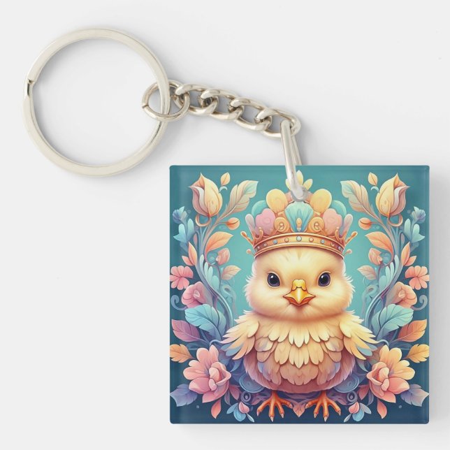 " REGAL CHICK" coffee mug. Key Ring (Front)