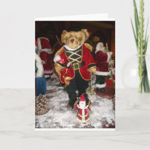 Regal Christmas Teddy Bear Holiday Art Print