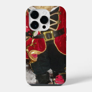 Regal Christmas Teddy Bear Holiday Art Print iPhone 14 Pro Case