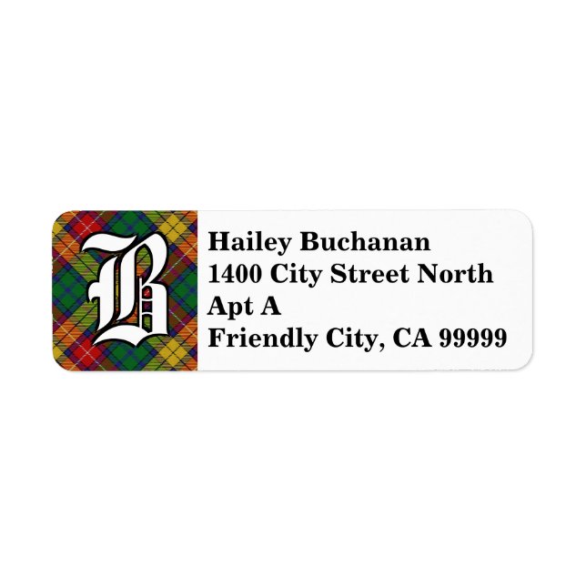 Regal Clan Buchanan Tartan Monogram (Front)