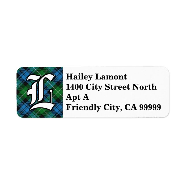 Regal Clan Lamont Tartan Monogram (Front)