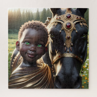 Regal Companions: Twilight's Embrace Jigsaw Puzzle