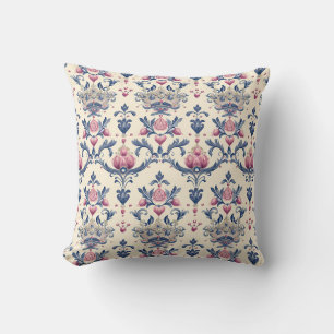Regal Crown & Floral Elegance Princesscore Cushion