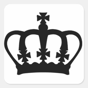 Regal Crown Square Sticker